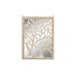 Декорация за стена DKD Home Decor Огледало Дърво Бял Дървен