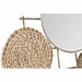 Декорация за стена DKD Home Decor Огледало Естествен Метал