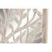 Декорация за стена DKD Home Decor Огледало Дърво Бял Дървен