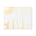 Декорация за стена Home ESPRIT Бял Златен Модерен 48 x 2,5