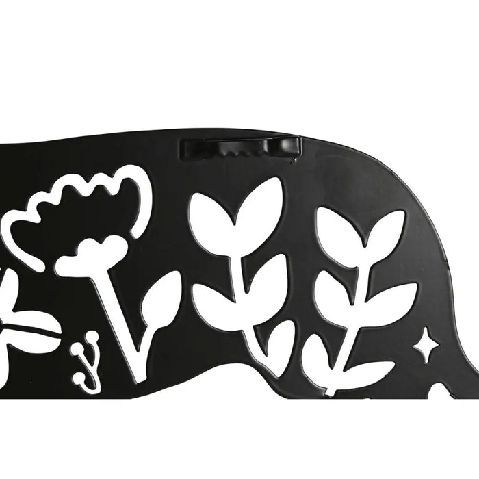 Декорация за стена Home ESPRIT Черен Куче 40 x 1 x 33 cm (4