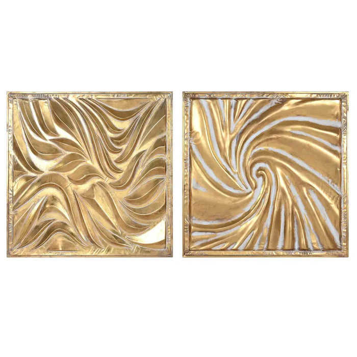Декорация за стена Home ESPRIT Златен 94,5 x 4,5 x 94,5 cm