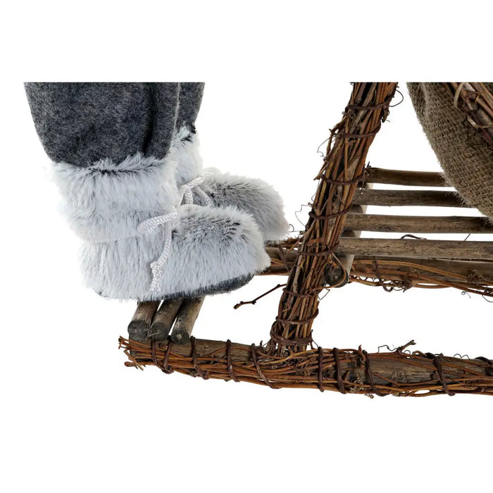 Декоративна фигурка DKD Home Decor Червен Сив Дървен Дядо