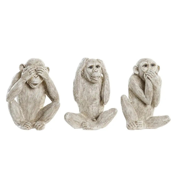 Декоративна фигурка DKD Home Decor Бежов Бял Смола (14,5 x