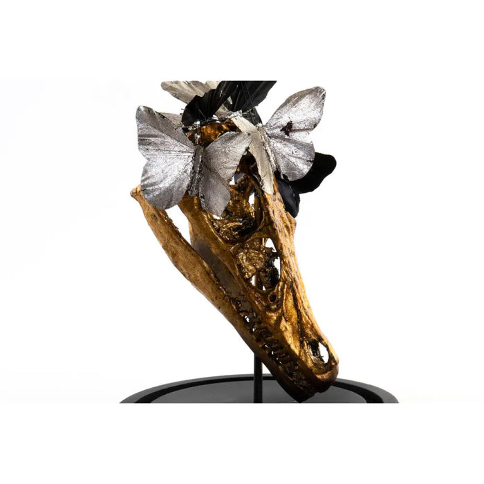 Декоративна фигурка DKD Home Decor Черен Златен Пеперуди 17