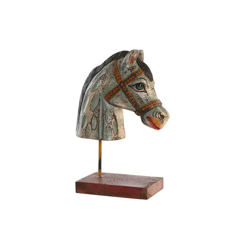 Декоративна фигурка DKD Home Decor Кон Желязо Дърво манго