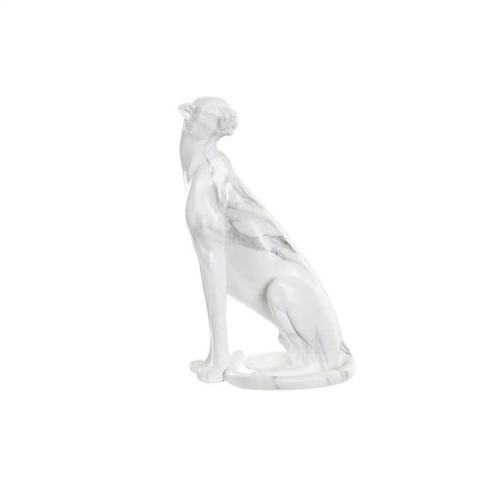 Декоративна фигурка DKD Home Decor Сив Бял Леопард Смола