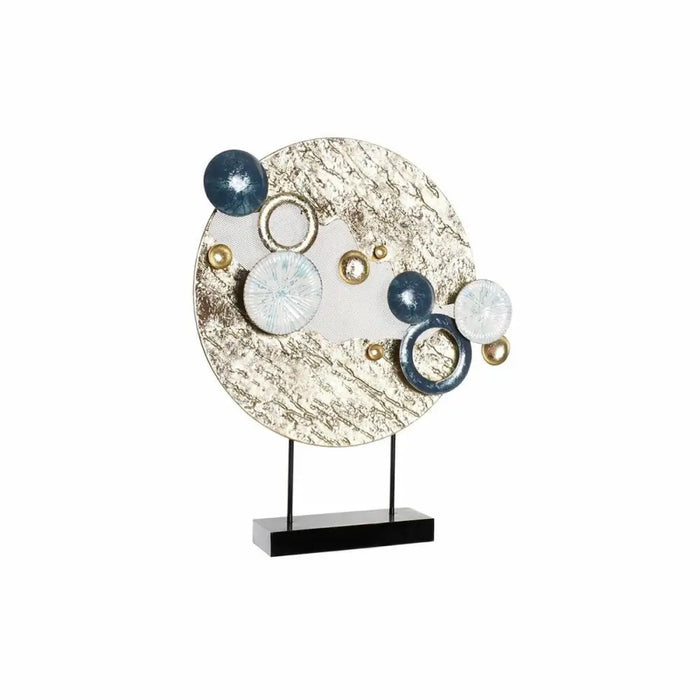 Декоративна фигурка DKD Home Decor Син Златен Метал Бял (52