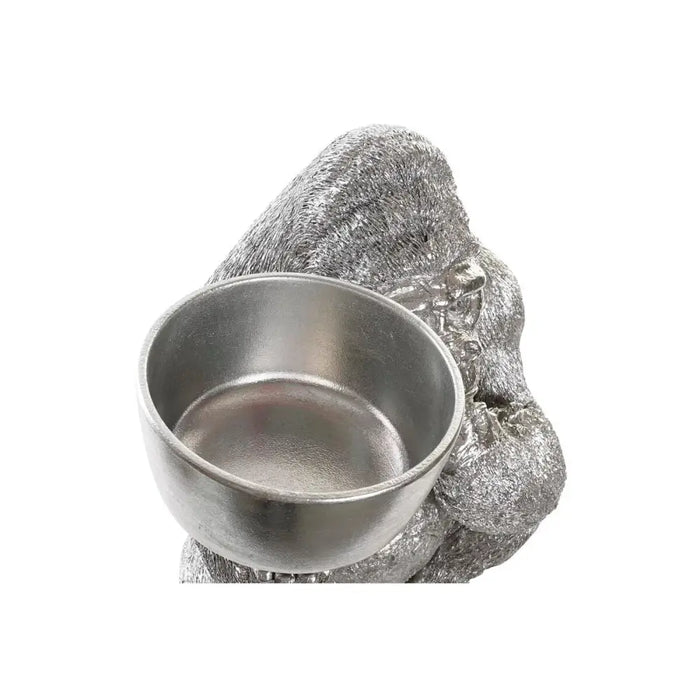 Декоративна фигурка DKD Home Decor Сребрист Смола Горила