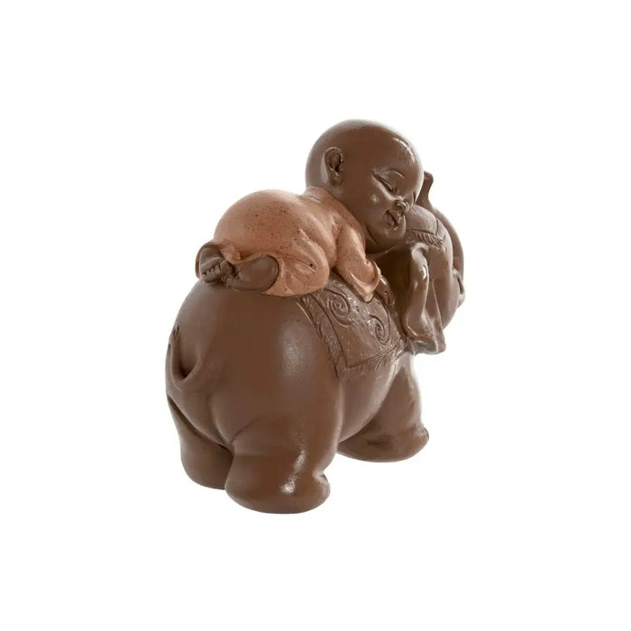 Декоративна фигурка Home ESPRIT Кафяв Оранжев Корал Верде