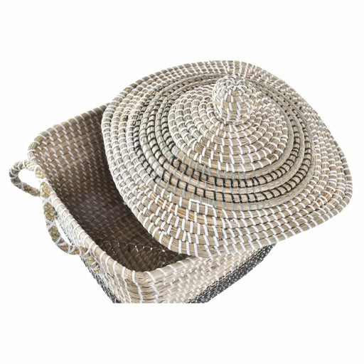 Декоративна Кошница DKD Home Decor Сив Естествен Boho 45 x