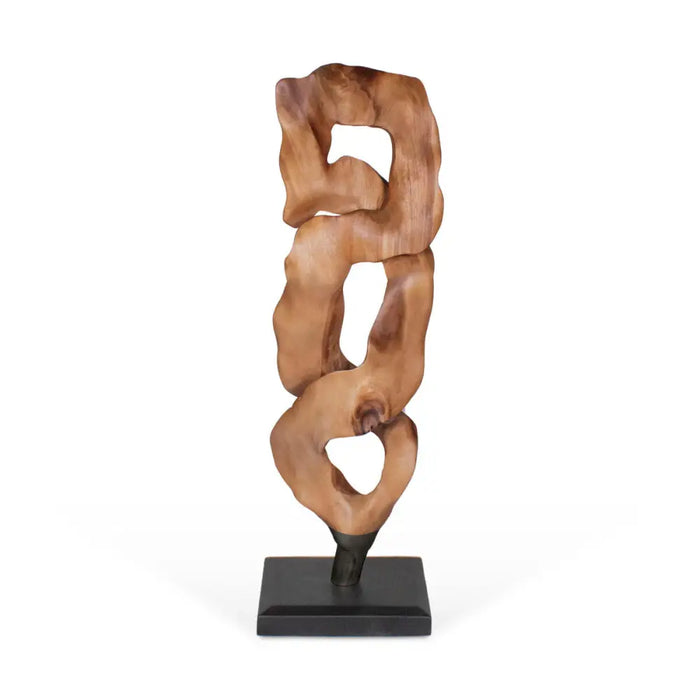 Декоративна фигурка Home ESPRIT Черен Естествен 44 X 26 X