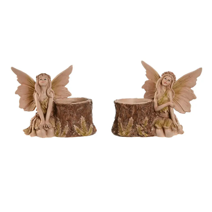 Декоративна фигурка Home ESPRIT Кафяв Фея 18 x 10 x 15 cm