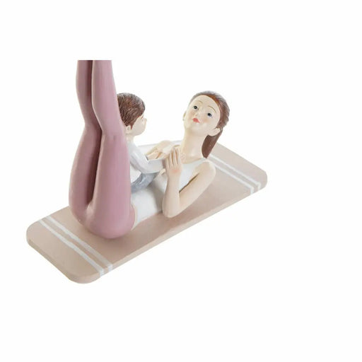 Декоративна фигурка DKD Home Decor Розов Yoga Scandi 15,5 x