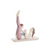 Декоративна фигурка DKD Home Decor Розов Yoga Scandi 15,5 x