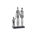 Декоративна фигурка DKD Home Decor Сребрист Черен Смола