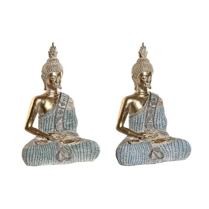 Декоративна фигурка DKD Home Decor 23 x 13 x 34 cm Син Буда