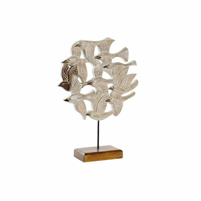 Декоративна фигурка DKD Home Decor Бежов Желязо Птици (38 x