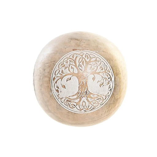 Декоративна фигурка DKD Home Decor Бял Естествен Дърво