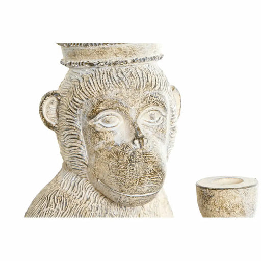 Декоративна фигурка DKD Home Decor Бял Маймуна Тропически