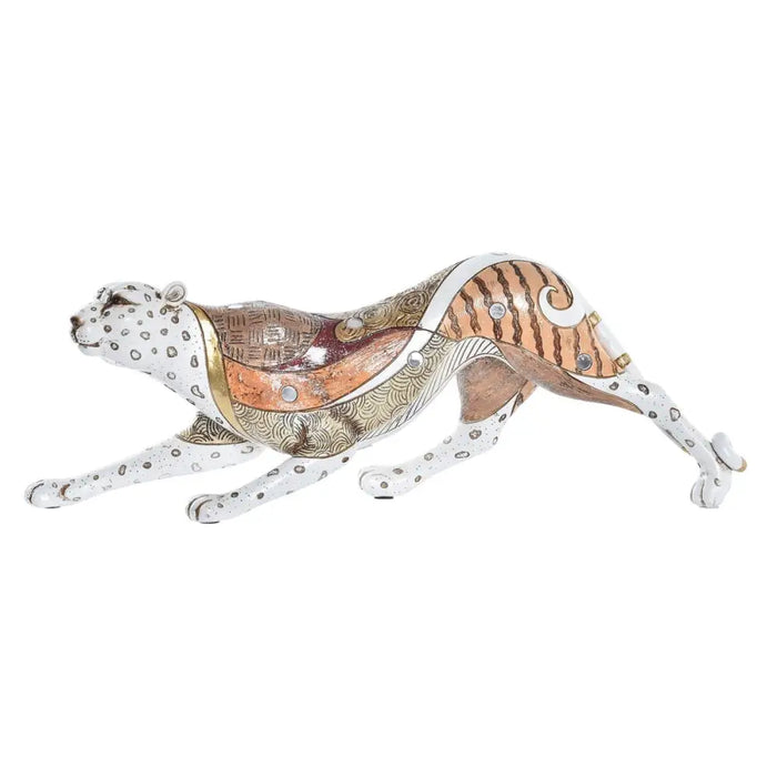 Декоративна фигурка DKD Home Decor Бял Многоцветен Оранжев