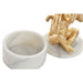 Декоративна фигурка DKD Home Decor Бял Златен Тропически