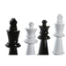 Декоративна фигурка DKD Home Decor Черен Бял Смола Шахматни