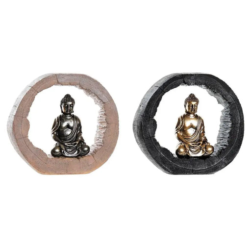 Декоративна фигурка DKD Home Decor Черен Златен Буда
