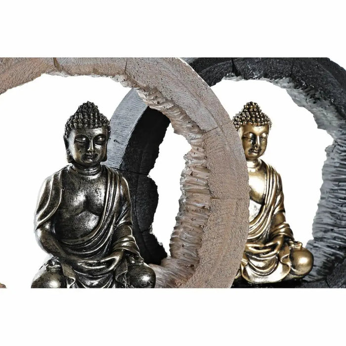 Декоративна фигурка DKD Home Decor Черен Златен Буда