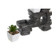 Декоративна фигурка DKD Home Decor Черен Златен Бял Смола