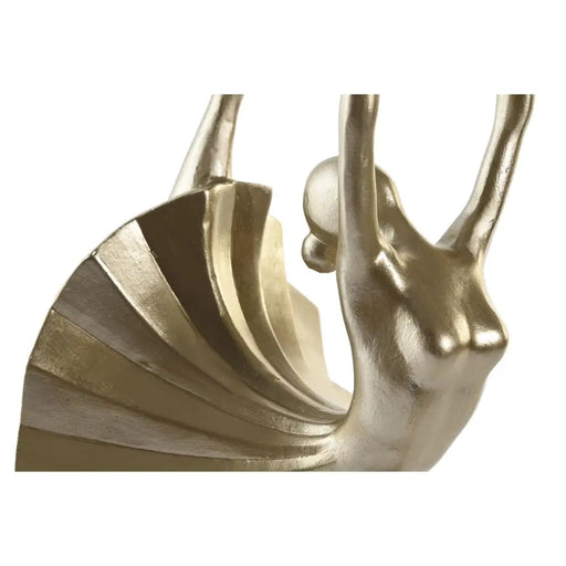 Декоративна фигурка DKD Home Decor Черен Златен Смола