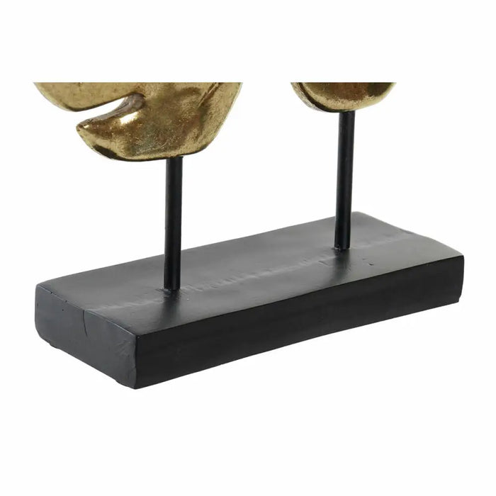 Декоративна фигурка DKD Home Decor Черен Златен Тропически