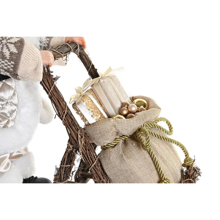 Декоративна фигурка DKD Home Decor Дядо Коледа Коледа Сив