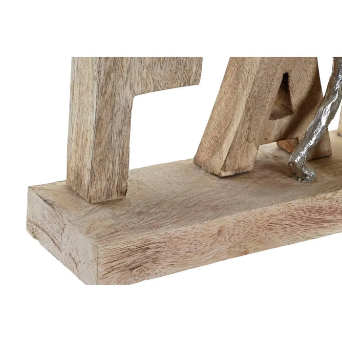 Декоративна фигурка DKD Home Decor Кафяв Алуминий Дърво