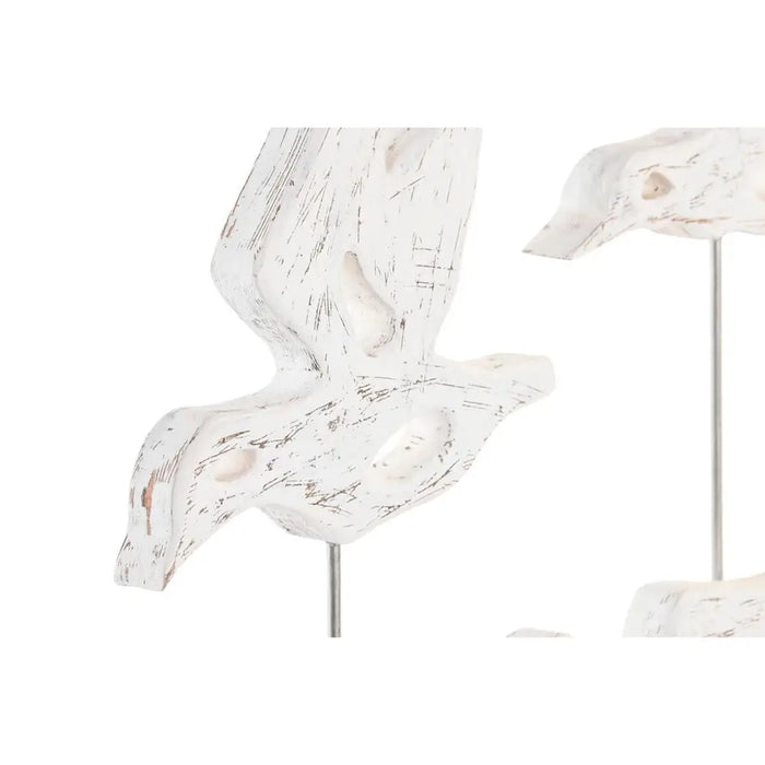 Декоративна фигурка DKD Home Decor Кафяв Бял Желязо Дърво