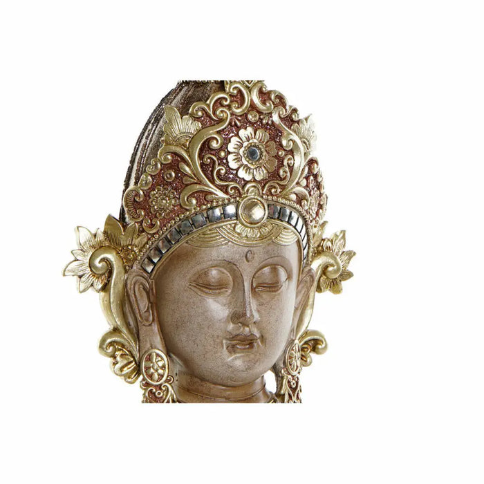 Декоративна фигурка DKD Home Decor Кафяв Златен Буда