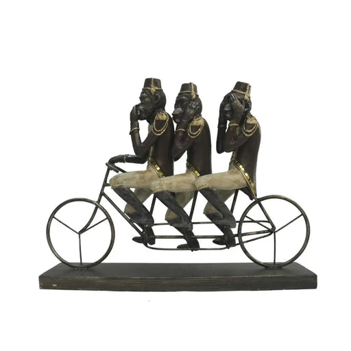 Декоративна фигурка DKD Home Decor Маймуна Триколка Черен