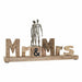 Декоративна фигурка DKD Home Decor Mr & Mrs Сребрист