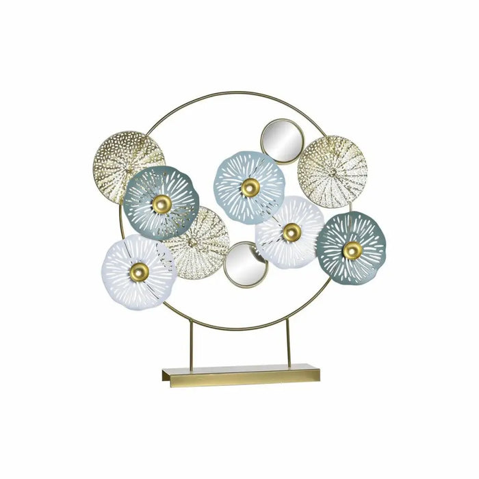 Декоративна фигурка DKD Home Decor Огледало Златен Метал