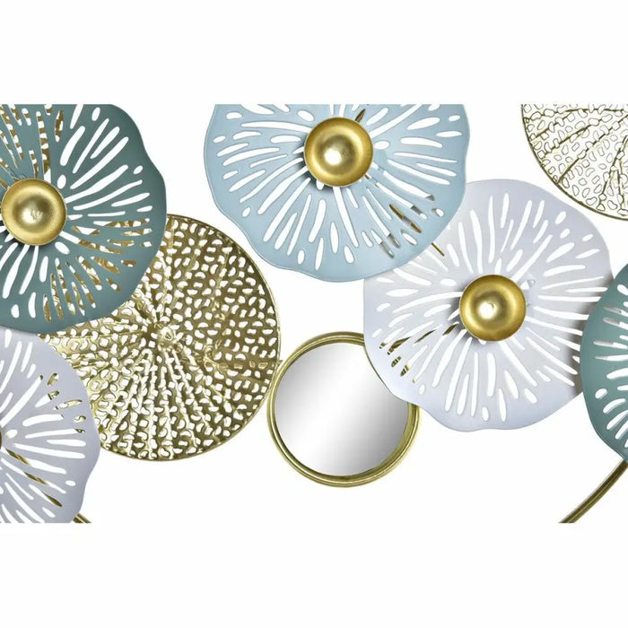 Декоративна фигурка DKD Home Decor Огледало Златен Метал