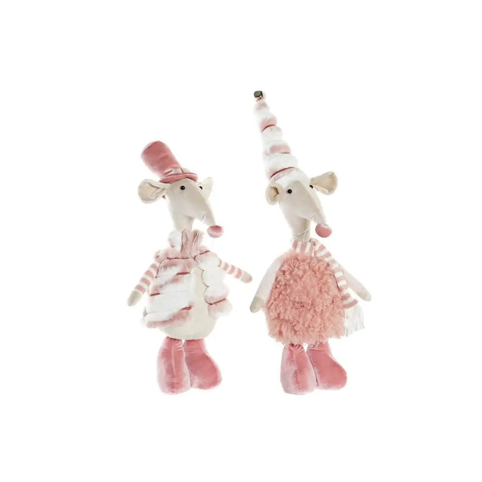 Декоративна фигурка DKD Home Decor Розов Мишка 16 x 11 x 55