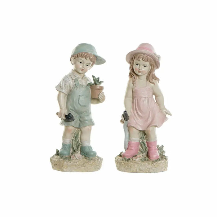 Декоративна фигурка DKD Home Decor Син Розов Смола Дете (18
