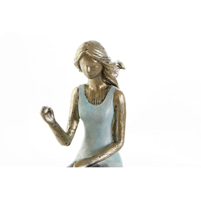 Декоративна фигурка DKD Home Decor Син Златен Дама 13 x 8,5