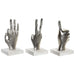 Декоративна фигурка DKD Home Decor Сребрист 10 x 10 x 20 cm