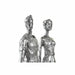 Декоративна фигурка DKD Home Decor Сребрист Черен Смола