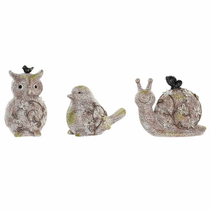 Декоративна фигурка DKD Home Decor Зелен Розов Естествен
