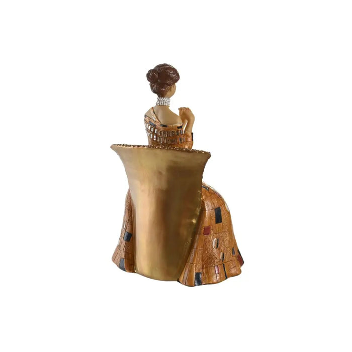Декоративна фигурка DKD Home Decor Жълт Смола (21,5 x 18,5
