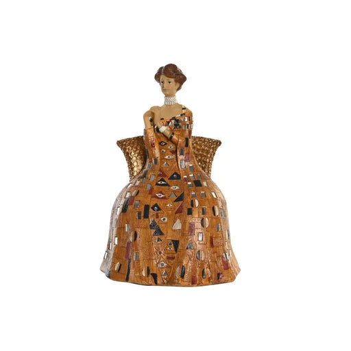 Декоративна фигурка DKD Home Decor Жълт Смола (21,5 x 18,5