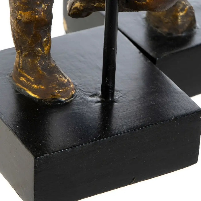 Декоративна фигурка DKD Home Decor Златен Модерен
