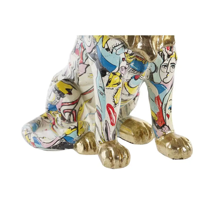 Декоративна фигурка DKD Home Decor Златен Лъв Смола